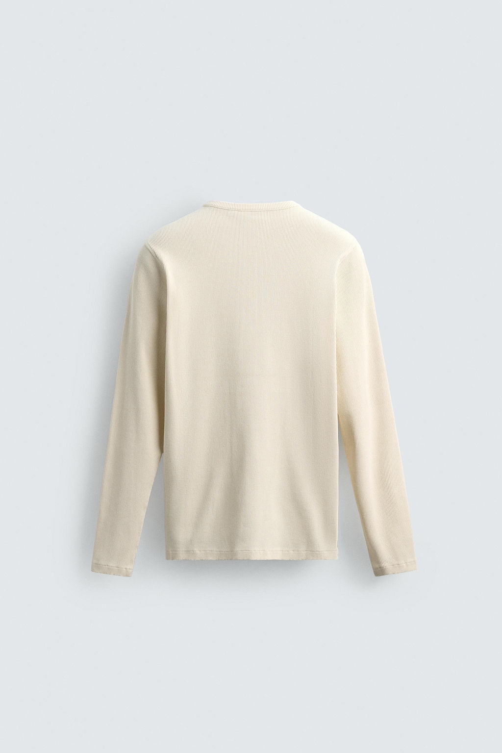 CAMISETA RIB CUELLO PANADERO / Crudo - Zara фото 8