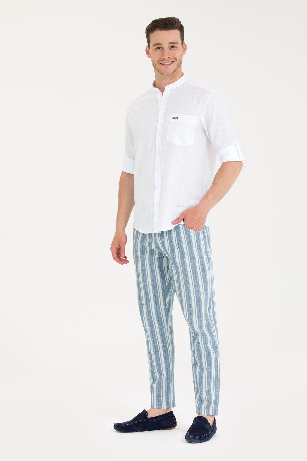 U. S. Polo Assn Мужские голубые джинсовые брюки - U.s. polo assn фото 17