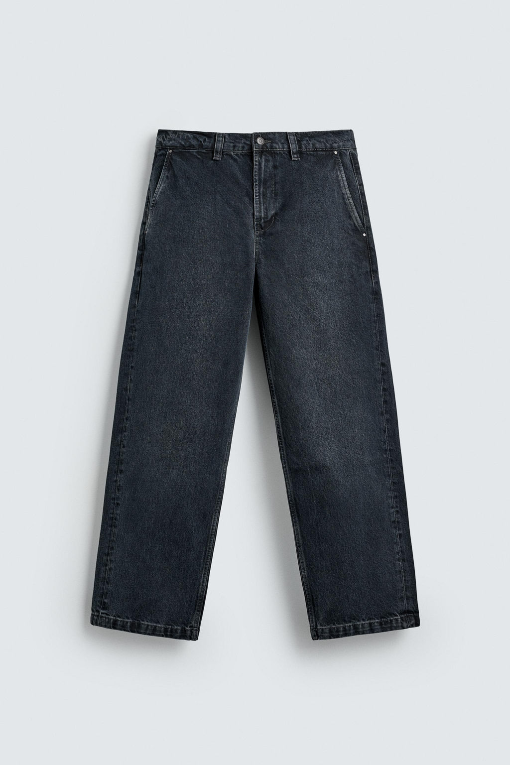 DENIM CHINO TROUSERS - Zara фото 17