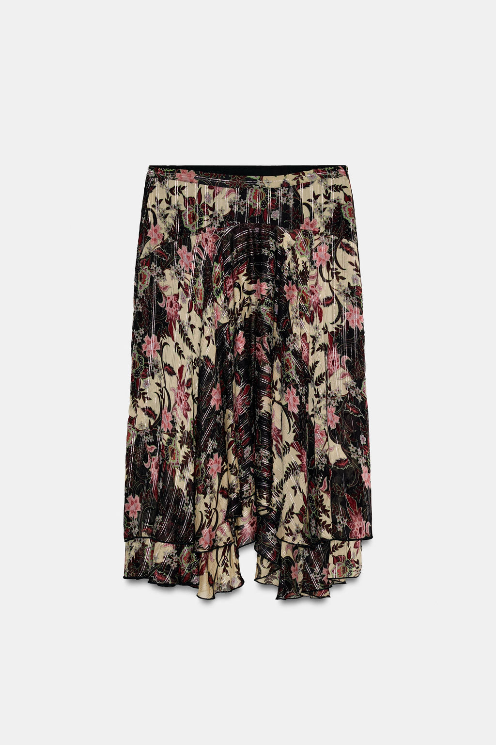 ZW COLLECTION FLORAL PRINT SKIRT - Zara фото 4