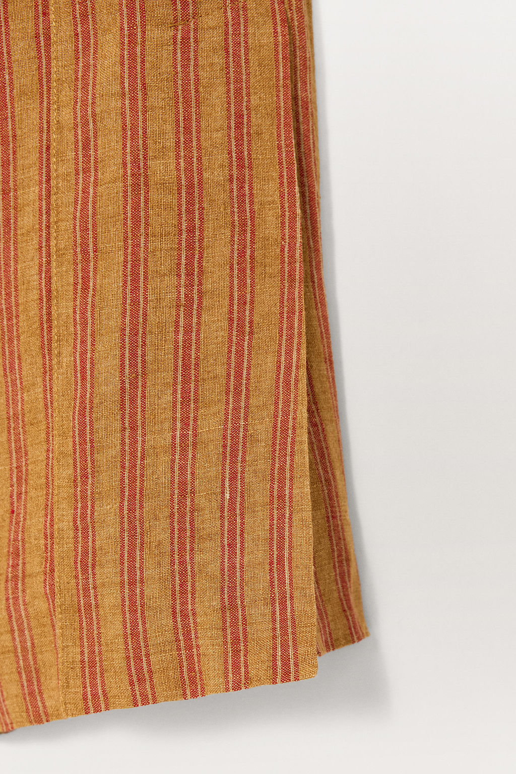 LIMITED EDITION 100% STRIPED LINEN TROUSERS - Zara фото 8