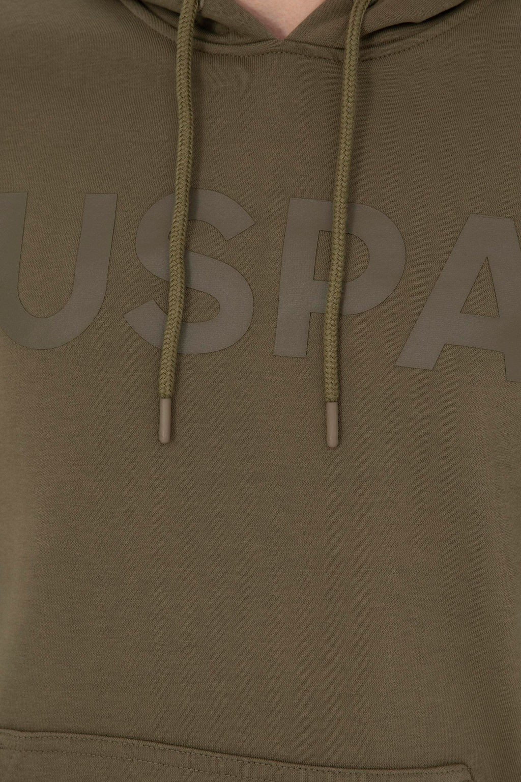 Erkek Haki Basic Sweatshirt