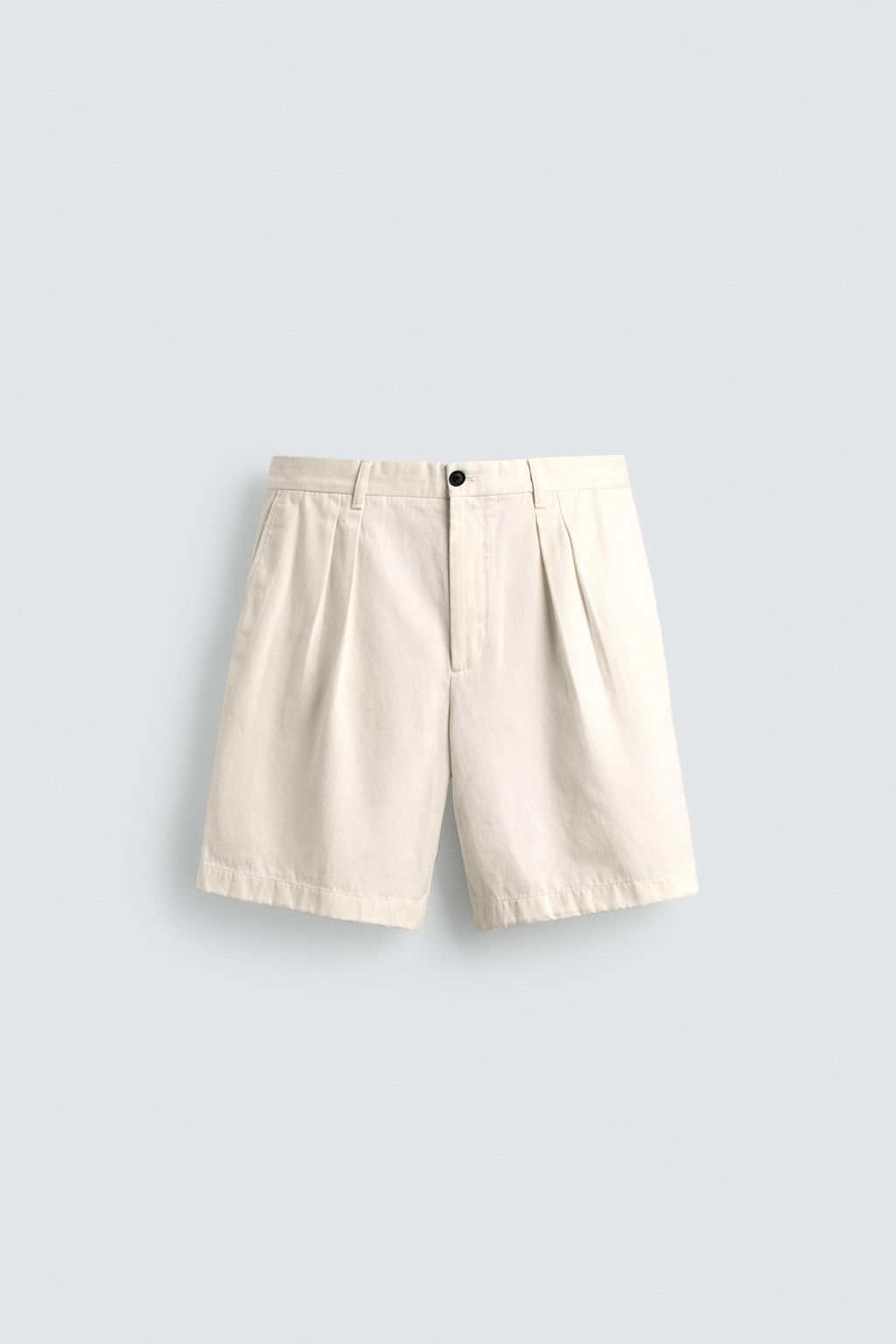 BERMUDA RELAXED FIT PLIEGUES AARON LEVINE X ZARA / Blanco roto