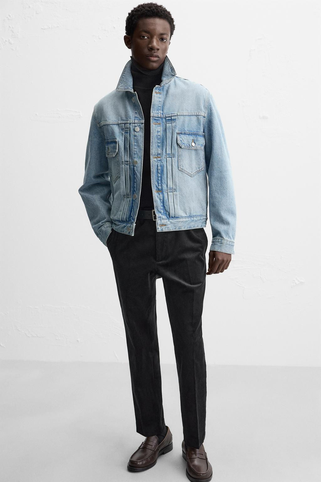 SLIM FIT CORDUROY TROUSERS - Zara фото 3