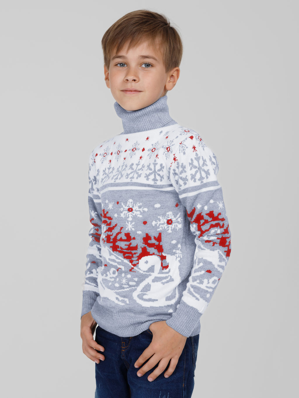 Свитер для девочек - Синий мир фото 5