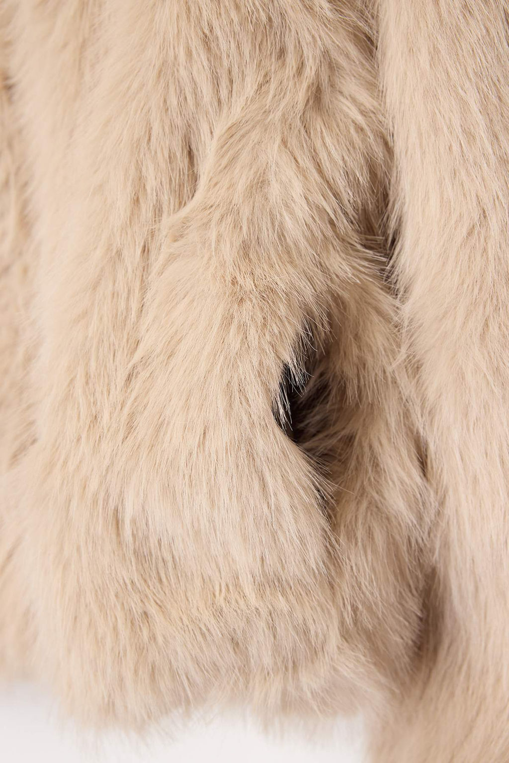 Bej Oversize Kal?p Kapusonlu Kurk Mont TWOAW26MO00025 - Trendyolmilla фото 14