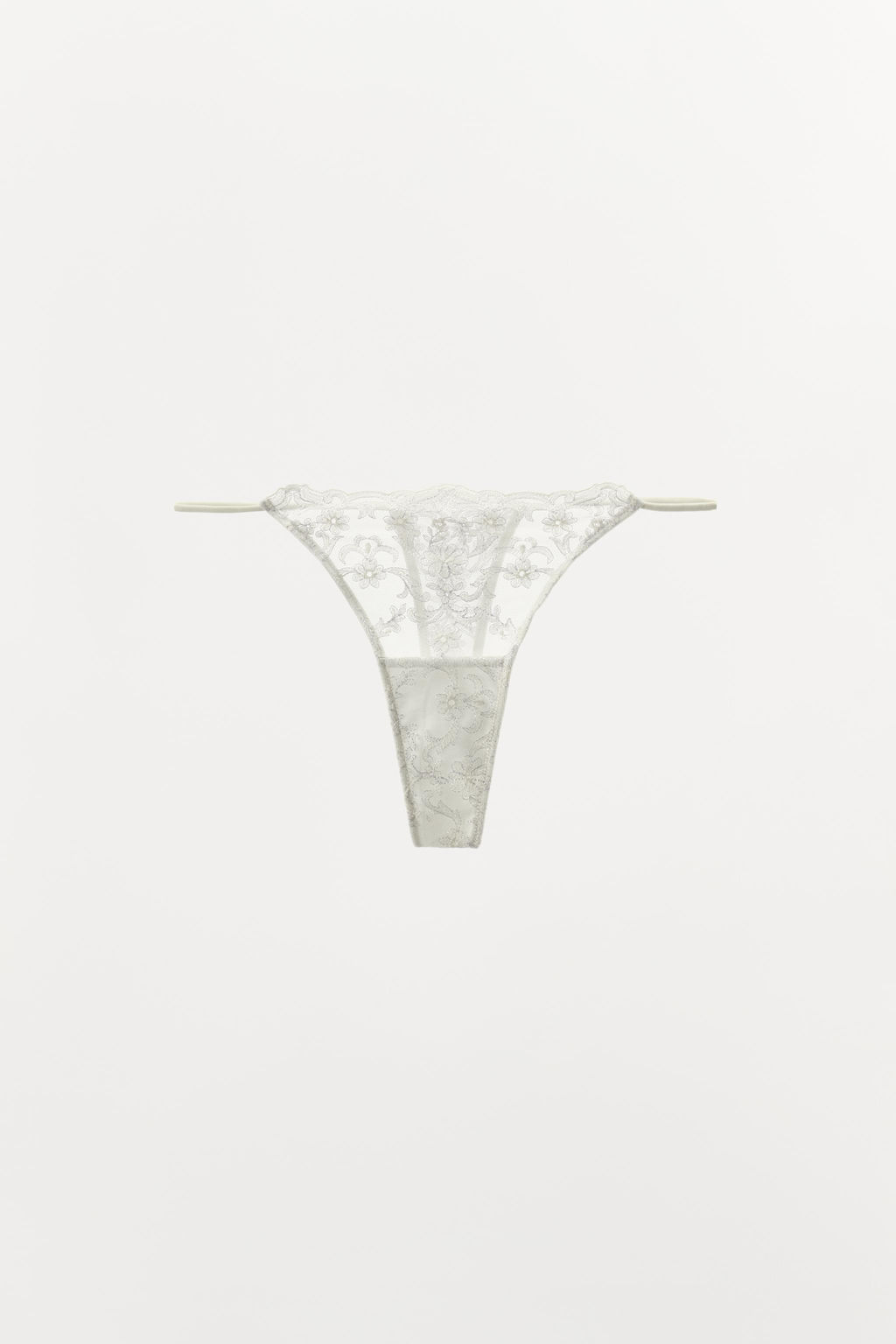 EMBROIDERED LACE THONG - Zara фото 4