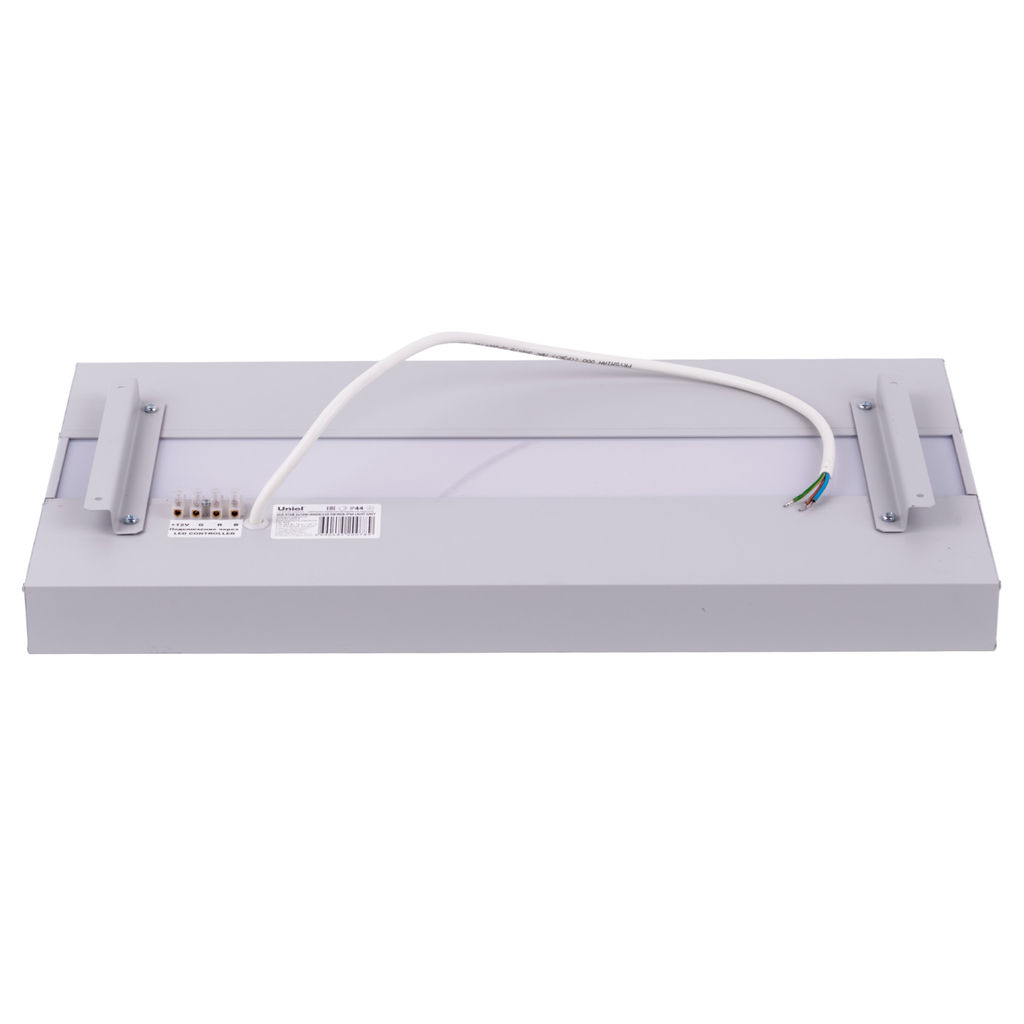 ULO-K16B 2x16W/4000K/L50 5W/RGB IP44 LIGHT GREY Светильник линейный светодиодный подвесной с фоновой подсветкой. Белый свет (4000К). Алюминий. Цвет светло-серый. TM Uniel