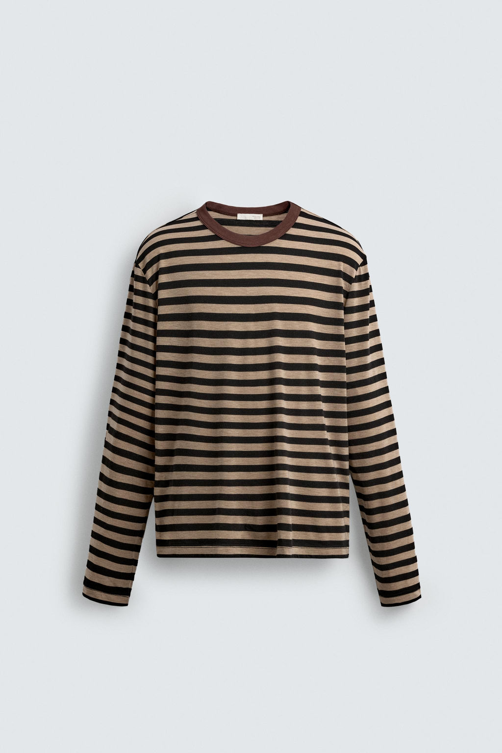 STRIPED LONG SLEEVE T-SHIRT - Zara фото 7