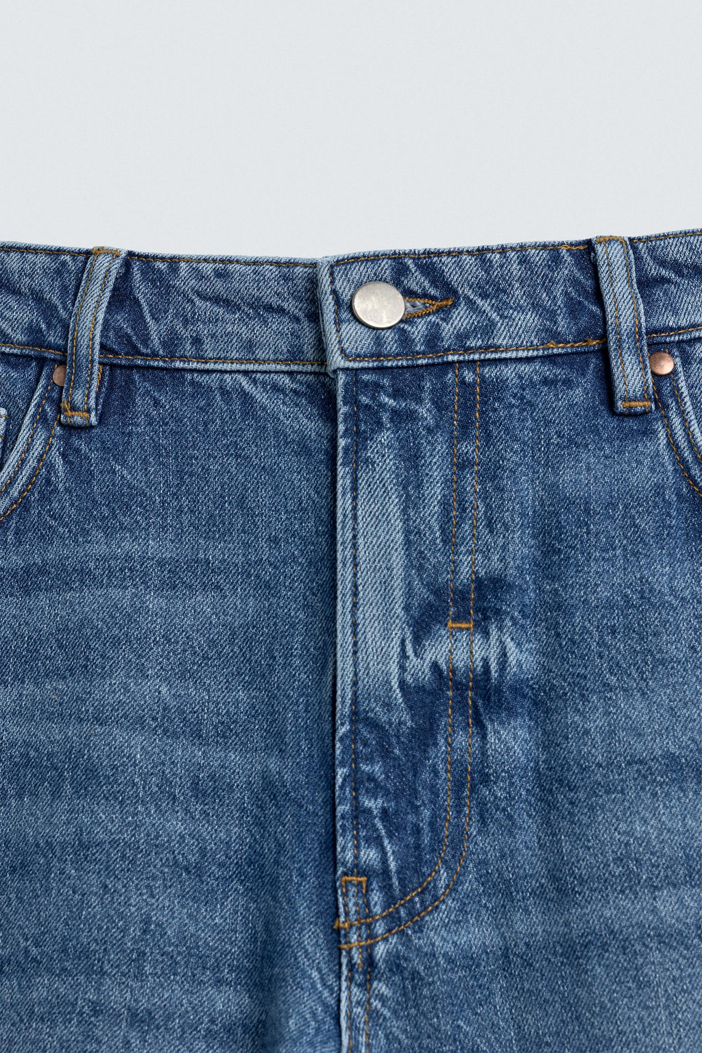 JEANS STRAIGHT FIT ALGOD?N - LYOCELL / Azul - Zara фото 4
