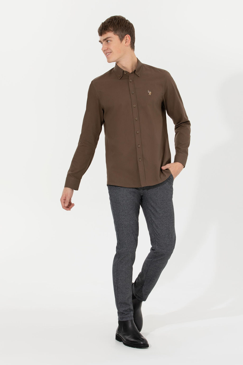 U. S. Polo Assn Мужские темно-синие брюки из плотной ткани - U.s. polo assn фото 17