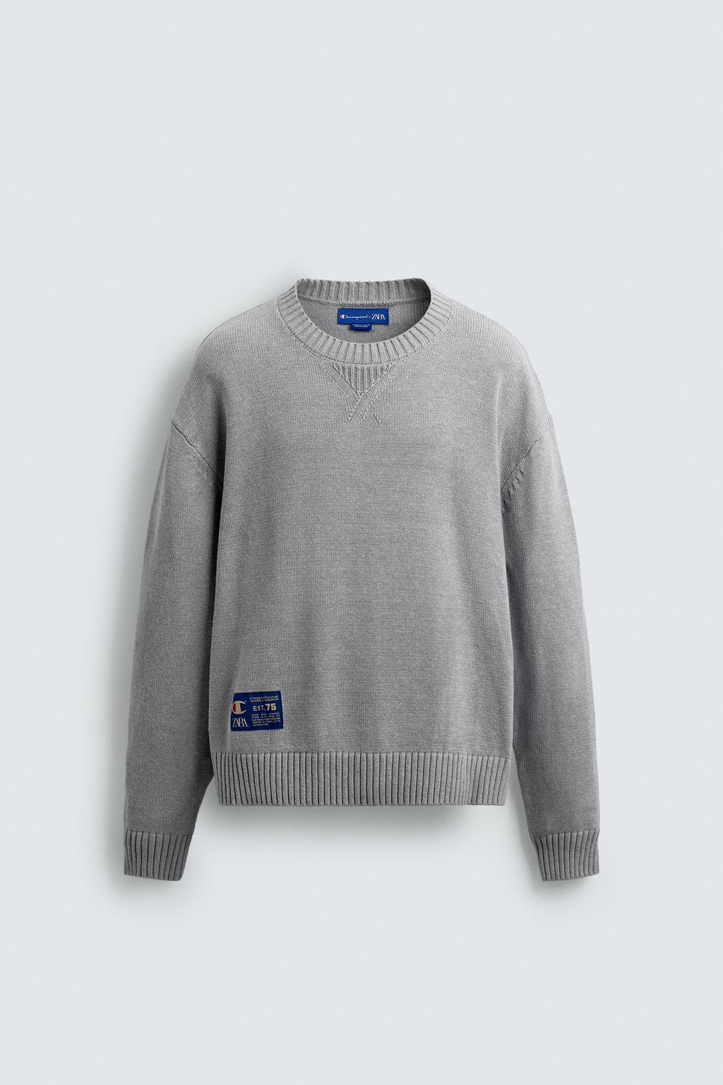 CHAMPION ® X ZARA STRIPED PATCH SWEATER  фото 8
