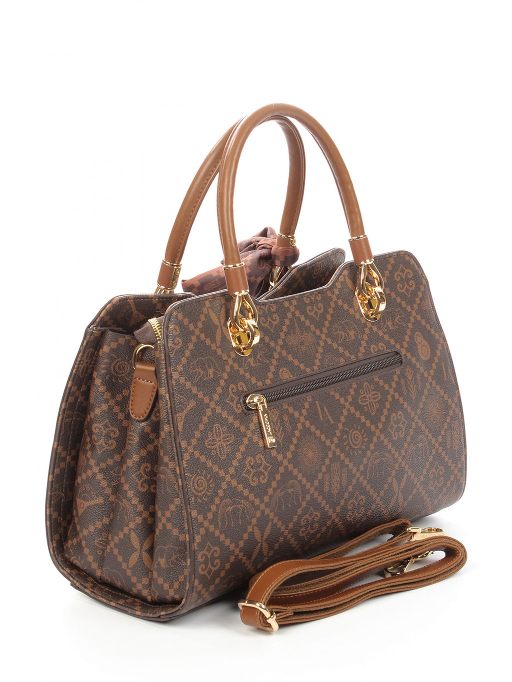 LACCOMA сумка АС507-Россия-шоколад эко кожа