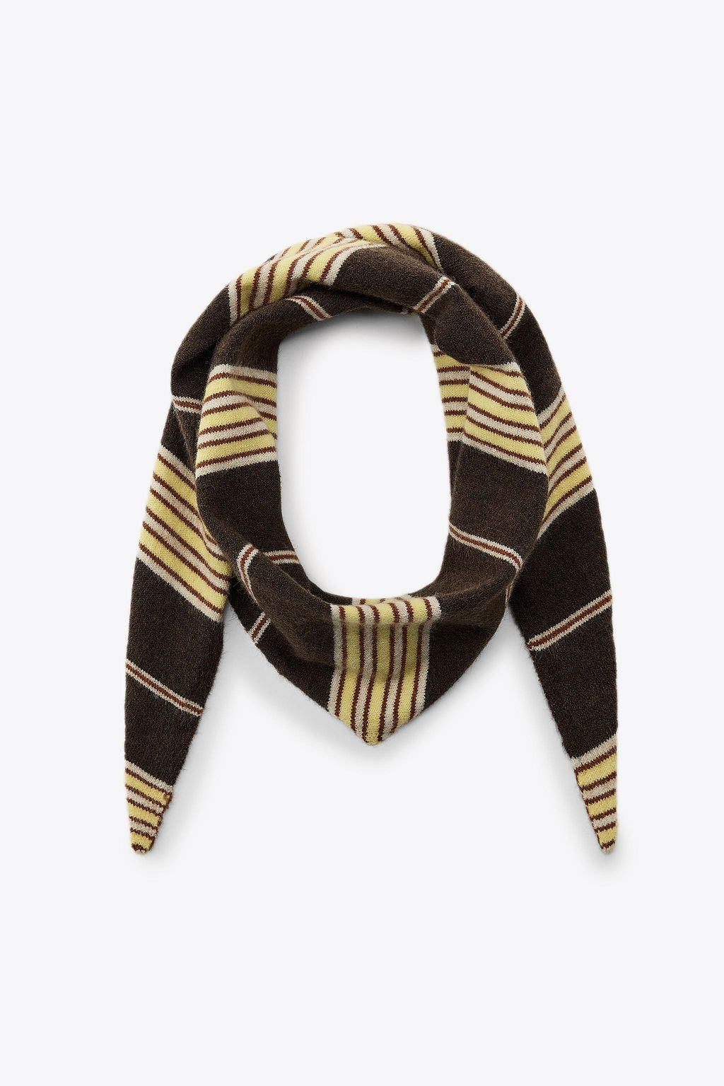 STRIPED KNITTED BANDANA - Zara фото 4