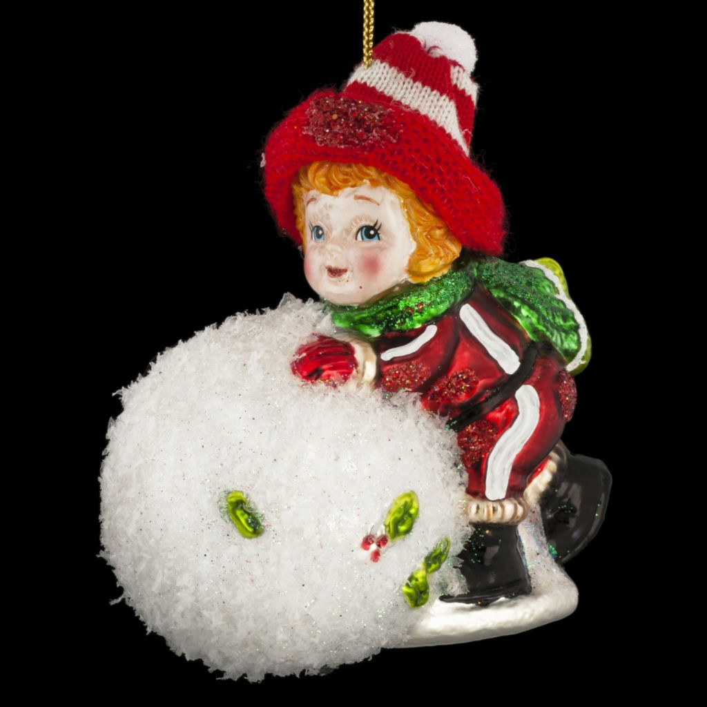 Цена за 1 шт. Украшение ErichKrause Decor Большой снежок 11см, стекло