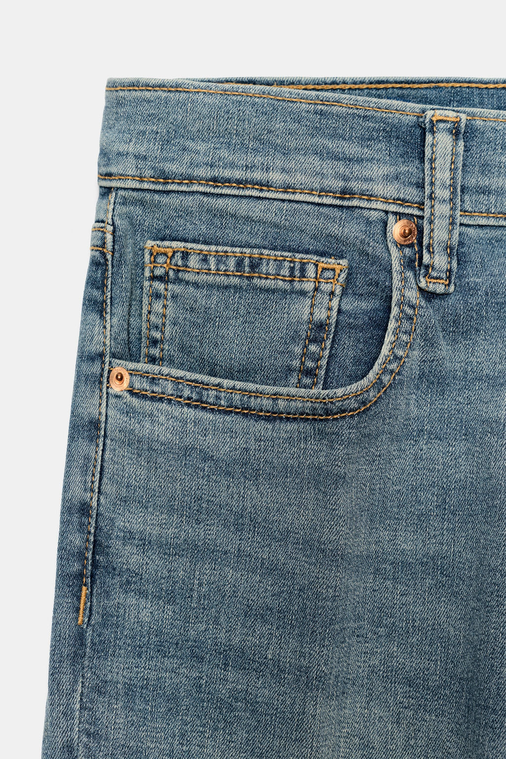 JEANS ZW COLLECTION BOOTCUT TIRO MEDIO / Azul - Zara фото 8