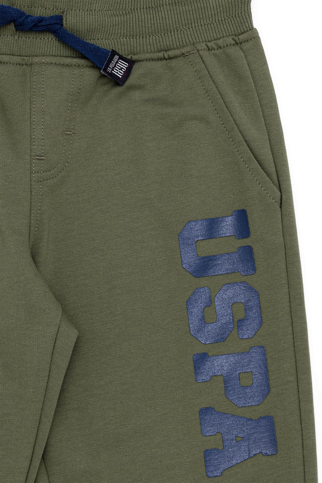 Зеленые вязаные брюки для мальчика - U.s. polo assn фото 4