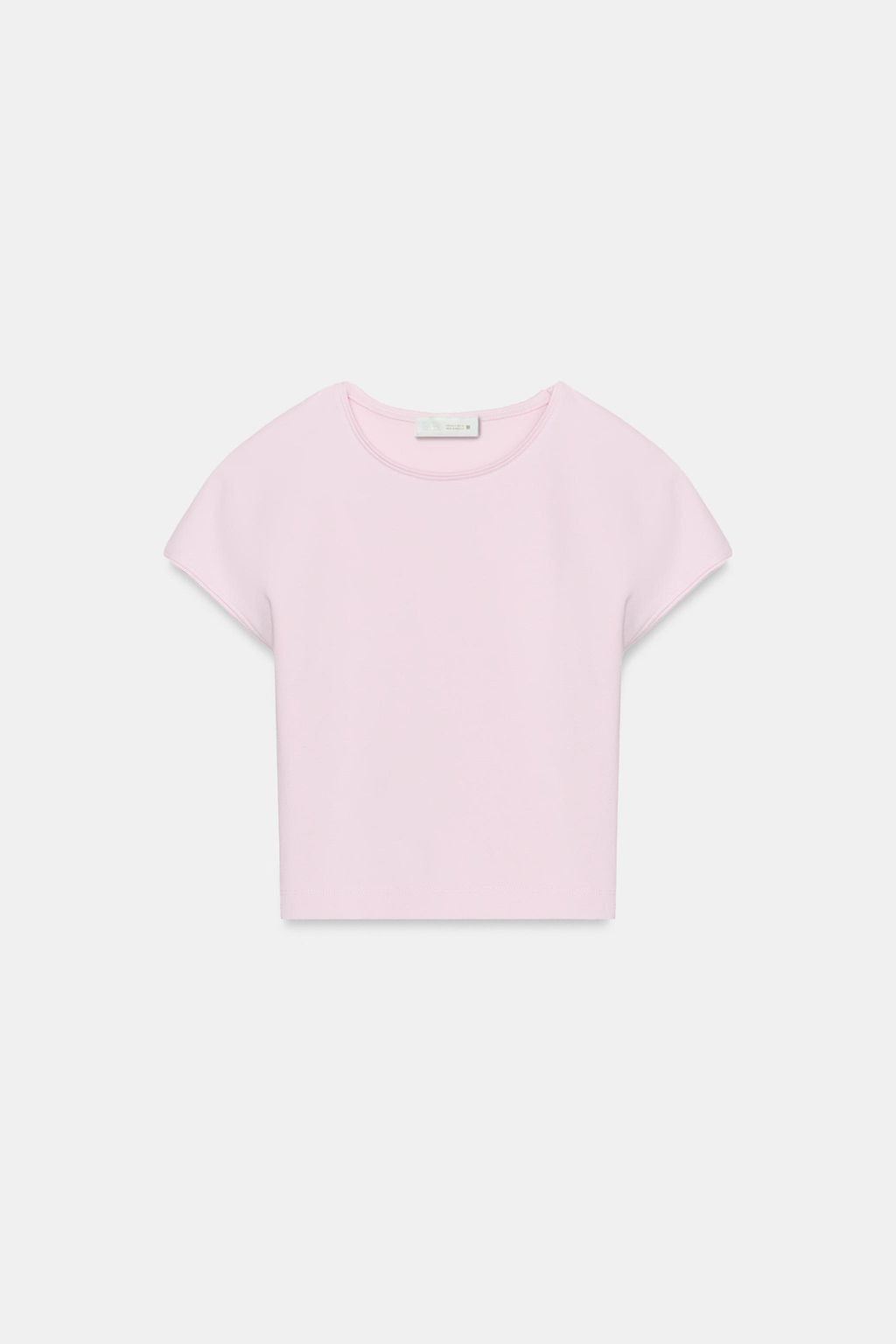 CAMISETA CROPPED MANGA CORTA / Rosa tiza - Zara фото 3