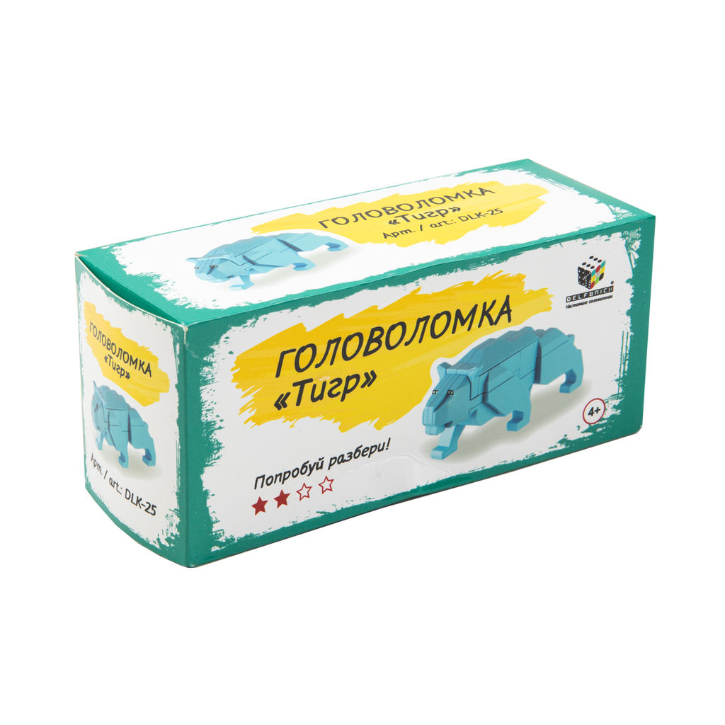 DELFBRICK DLK-25 Головоломка 1 шт 03_Тигр 10 элемент