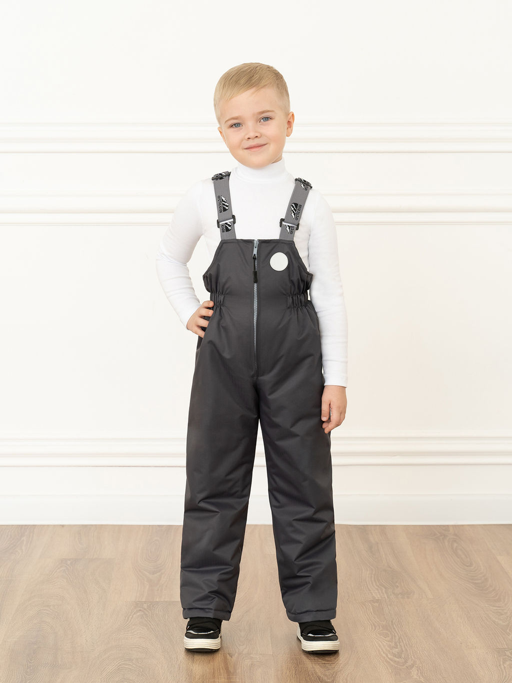 Полукомбинезон детский серый 60-013 (146, 72)