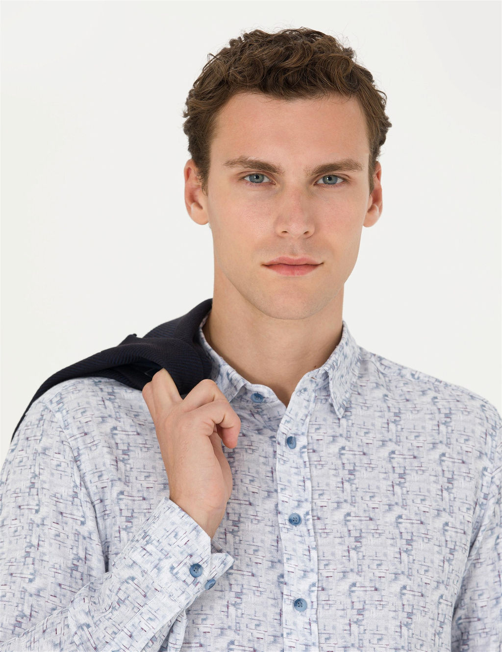 Mavi Slim Fit Uzun Kollu G_mlek - Pierre cardin фото 2