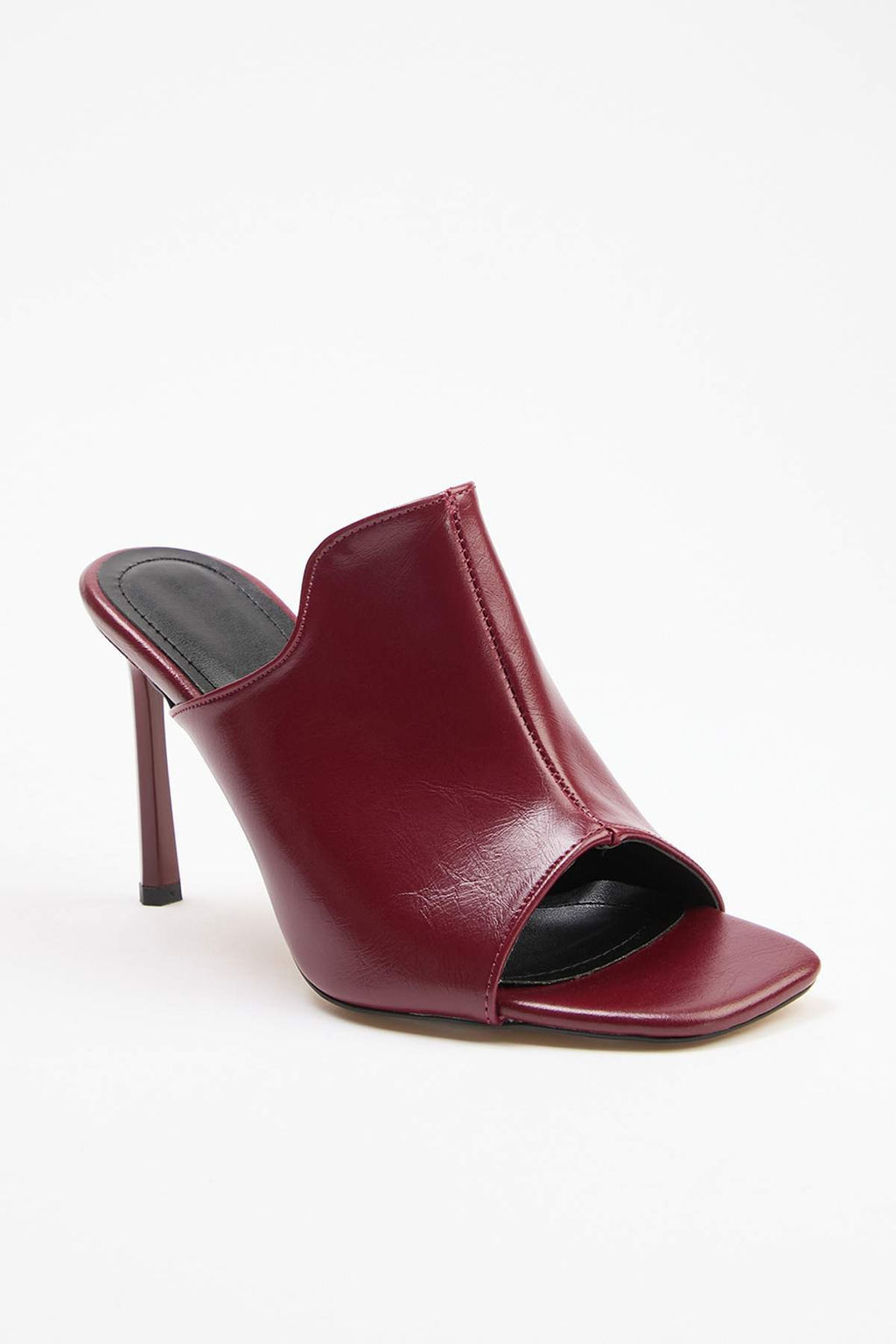 Bordo 9 cm Kad?n Klasik Topuklu Ayakkab? TAKSS26TO00035