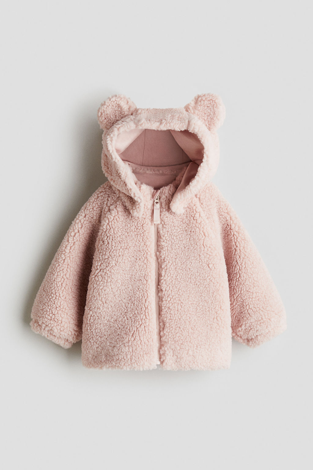 Chaqueta de peluche con capucha