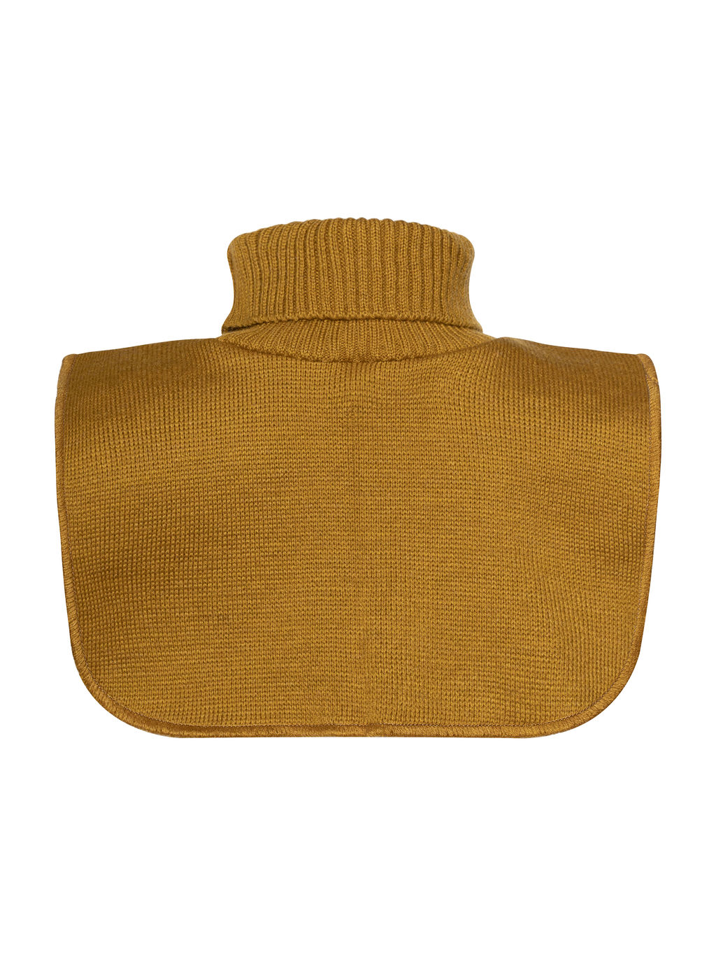 Манишка вязаная горчичная