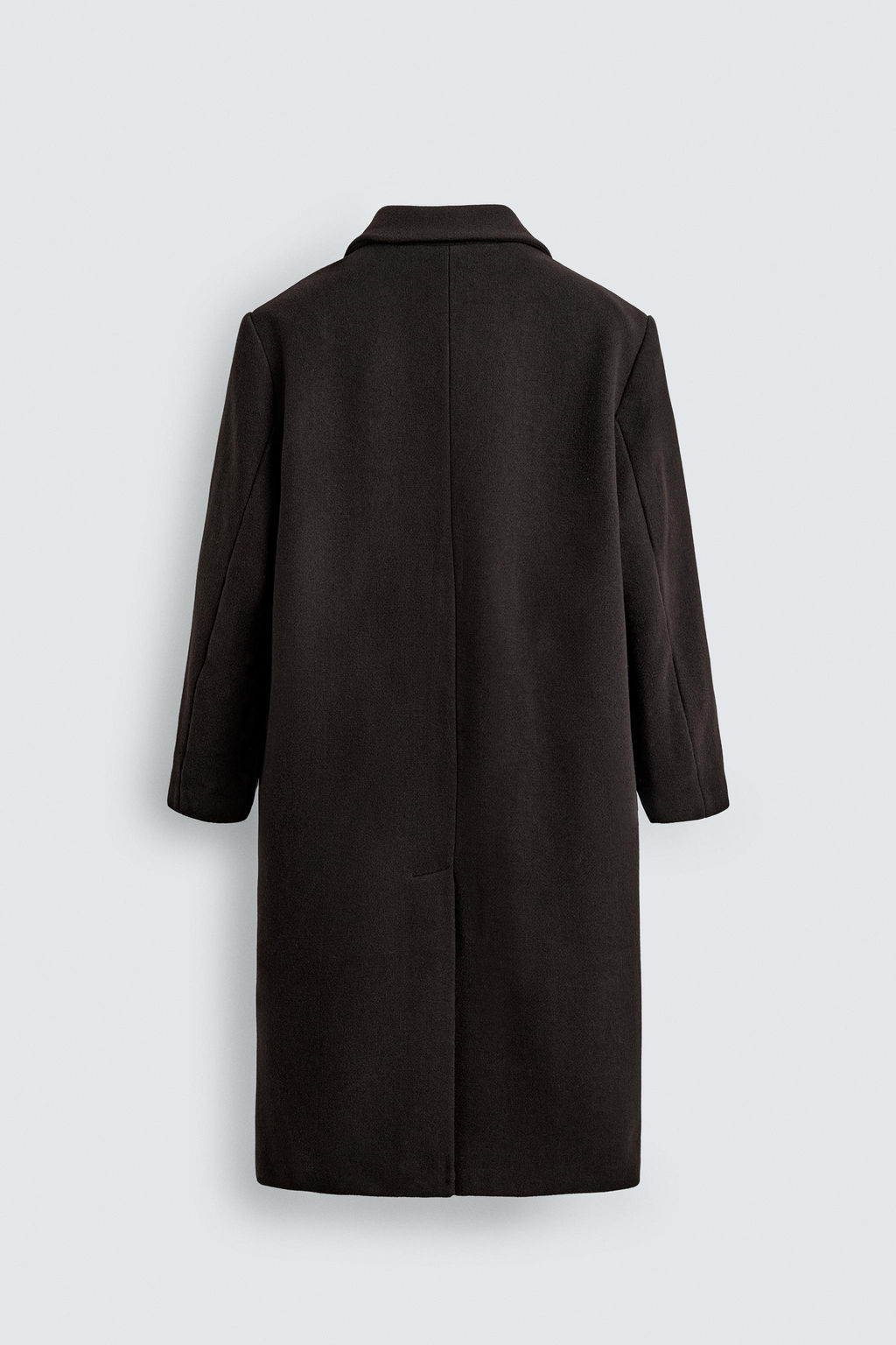 CONTRAST LAPEL WOOL COAT - Zara фото 8