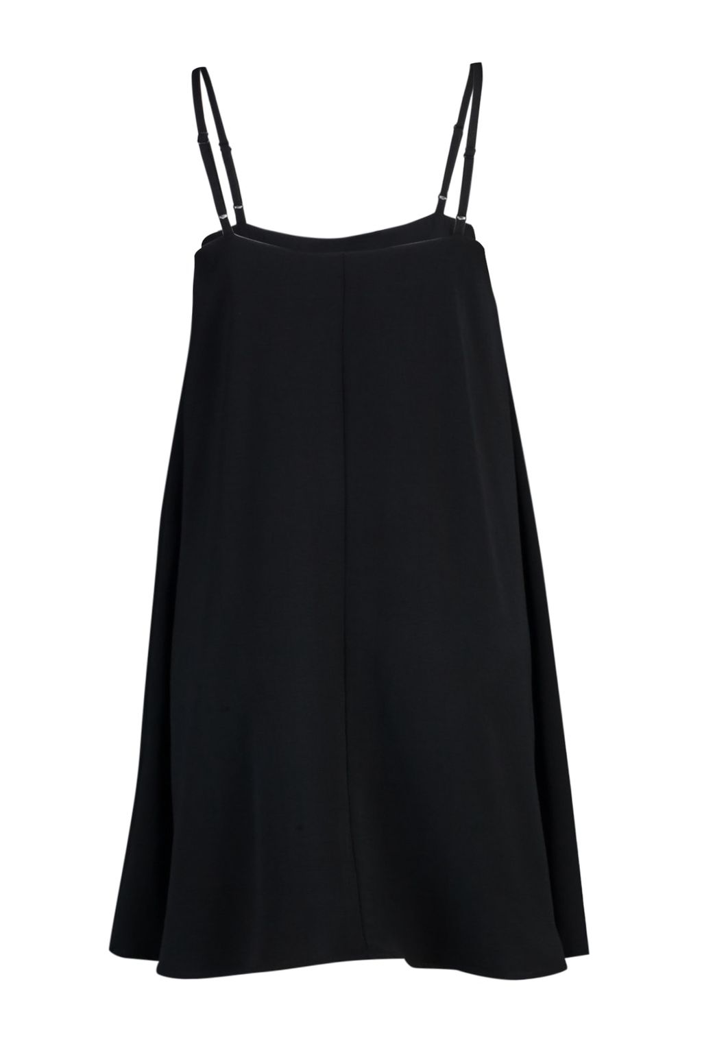 TRENDYOLMILLA Siyah Rahat Kesim Ask?l? Yaka Detayl? Mini Dokuma Elbise TWOSS22EL00594