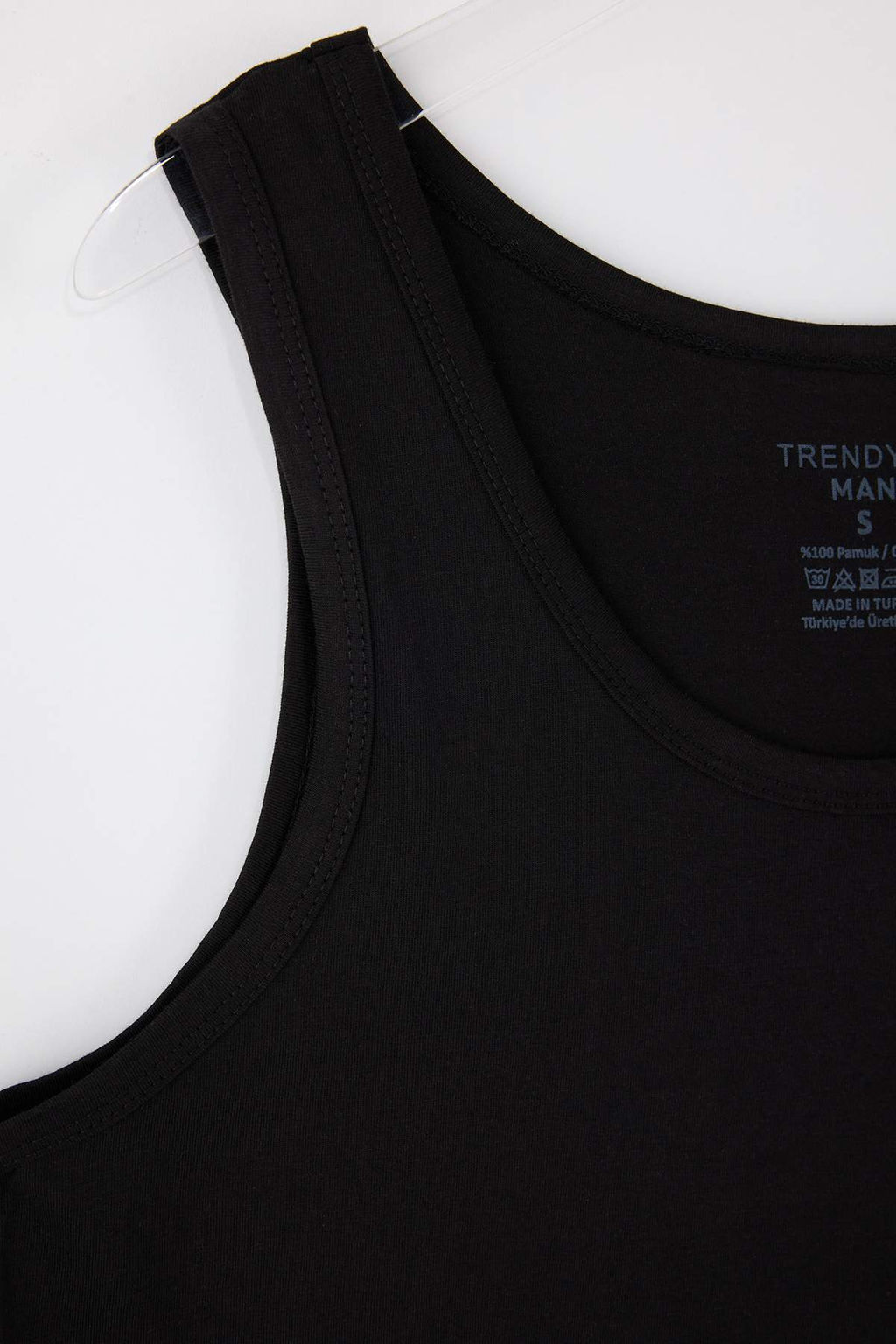 Siyah - Beyaz Basic 2li Paket Ic Giyim Atlet