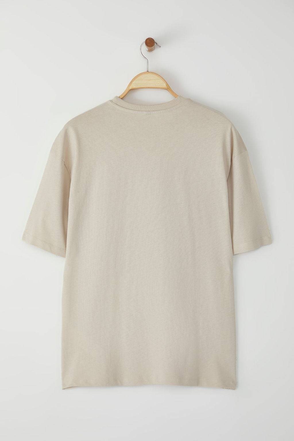 TRENDYOL MAN Tas Oversize/Genis Kesim %100 Pamuklu On Bask?l? T-Shirt TMNSS25TS00124 - Trendyolmilla фото 3
