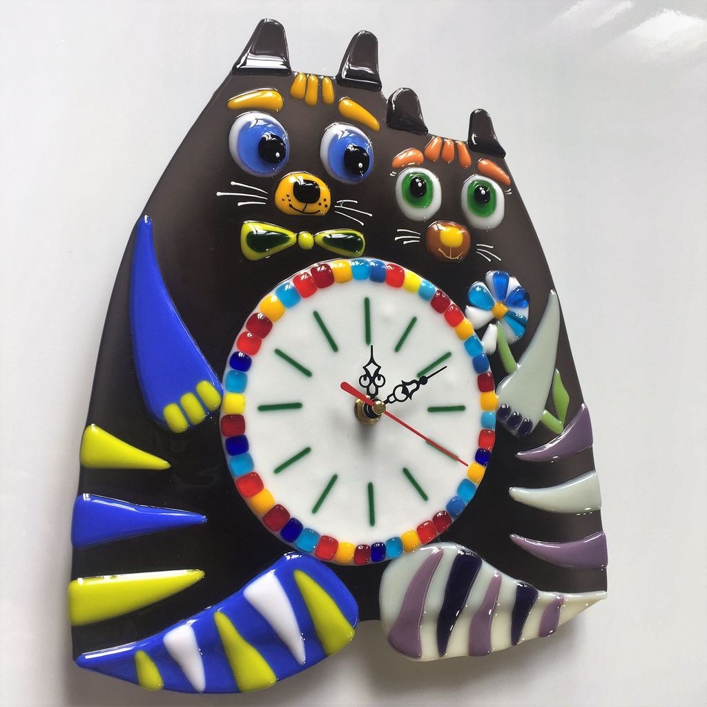 Настенные часы Влюбленные коты - Стрекоза фото 8