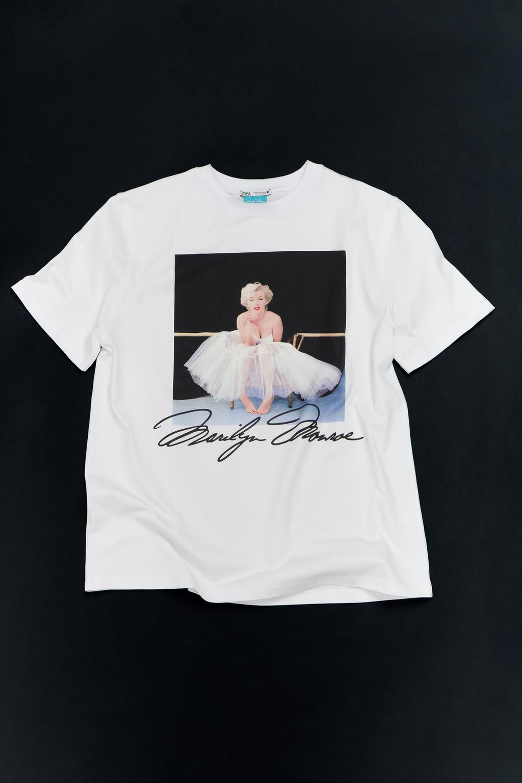 MARILYN MONROE T-SHIRT - PHOTO BY MILTON H. GREENE  2024 JOSHUA GREENE - Zara фото 4