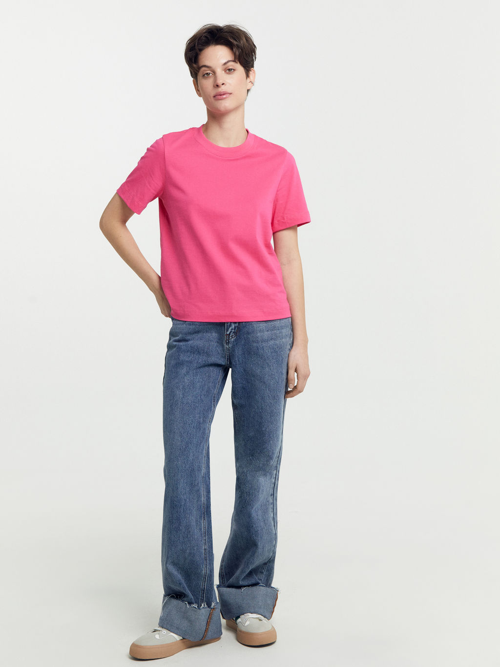 Футболка Mark Formelle маджента из хлопка фото 6