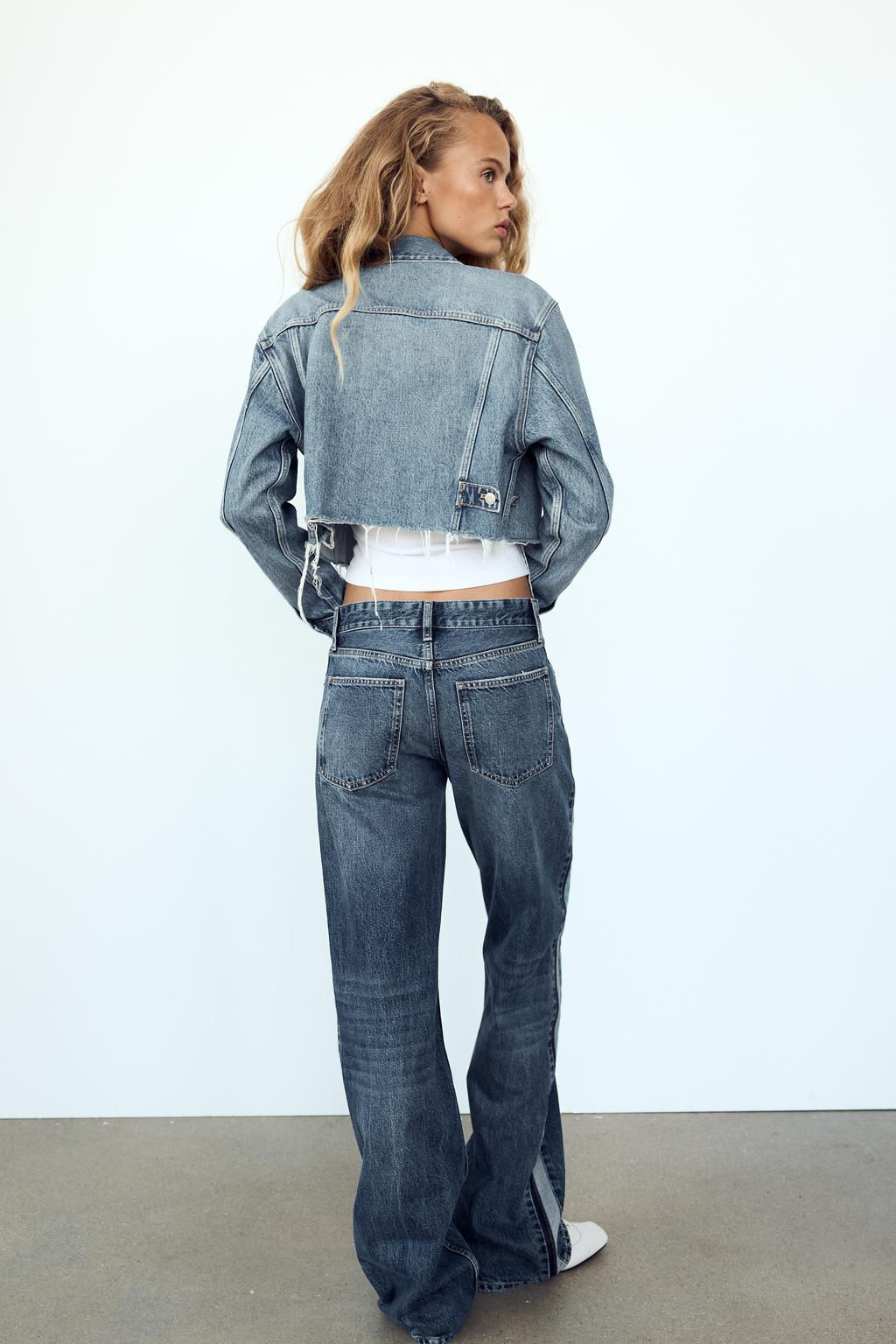 MID-RISE WIDE-LEG TRF JEANS - Zara фото 4