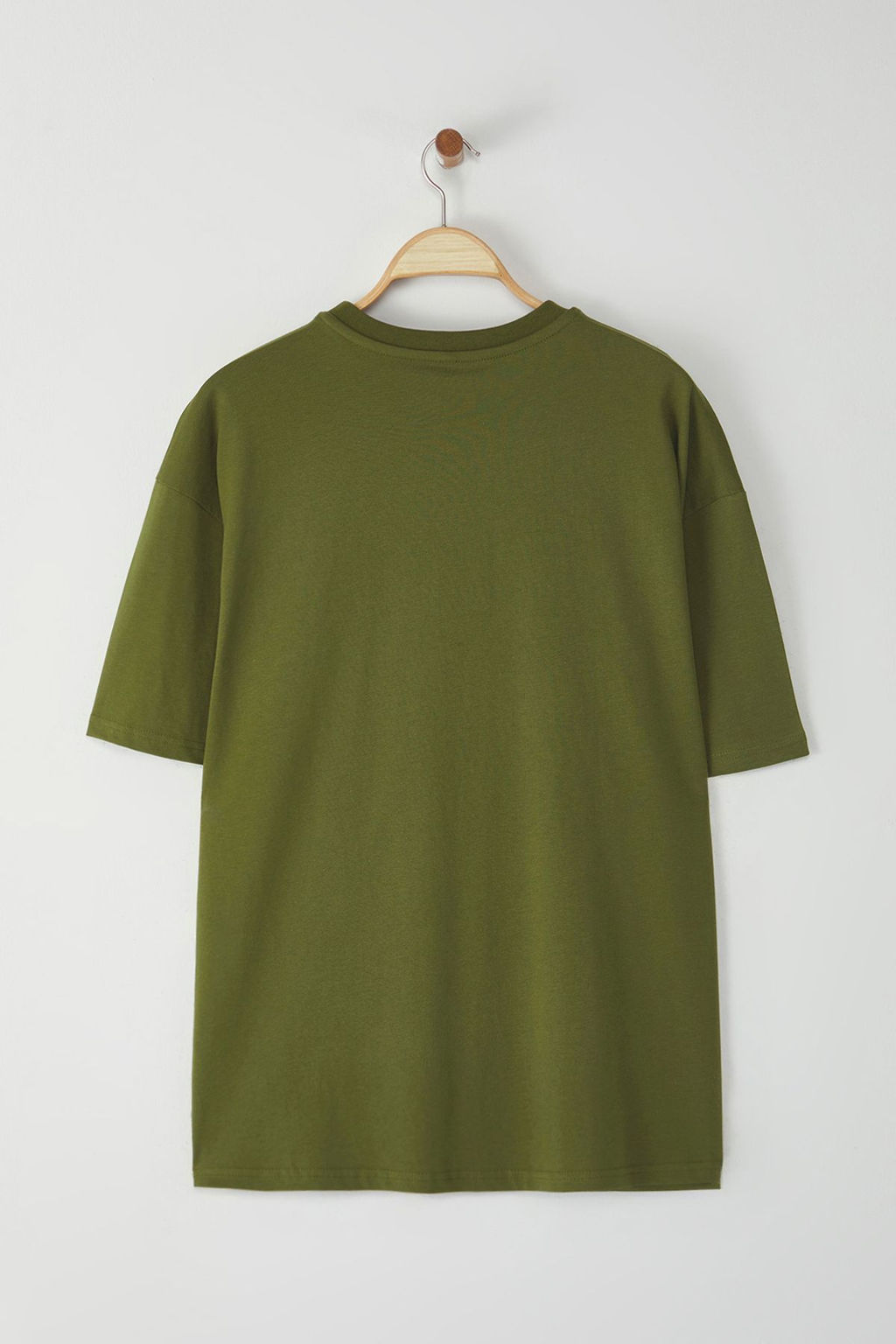 TRENDYOL MAN Mor Oversize/Genis Kesim Minimal Nak?sl? %100 Pamuklu T-Shirt TMNSS25TS00160 - Trendyolmilla фото 7