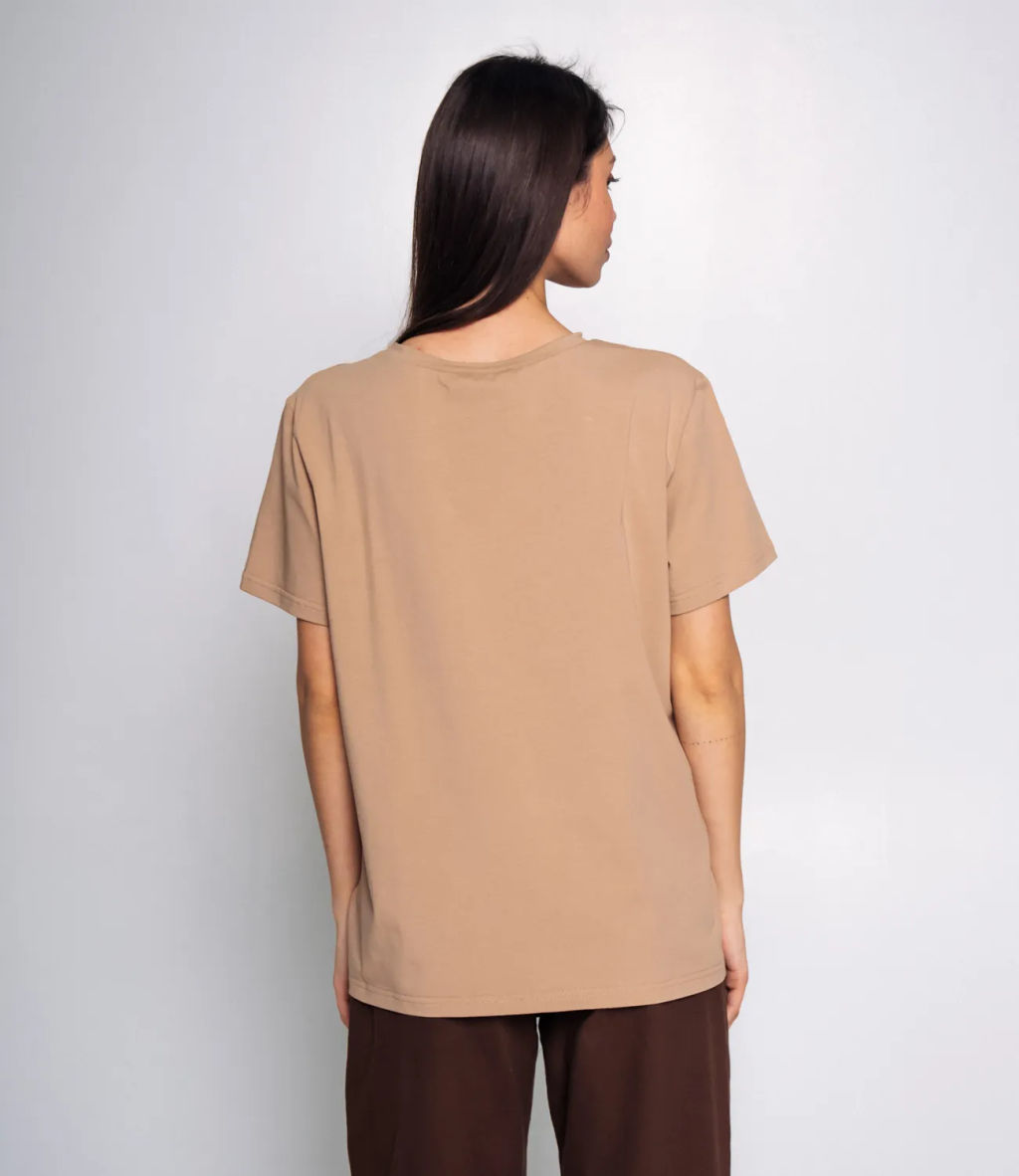 Футболка #1S600, мускатный орех