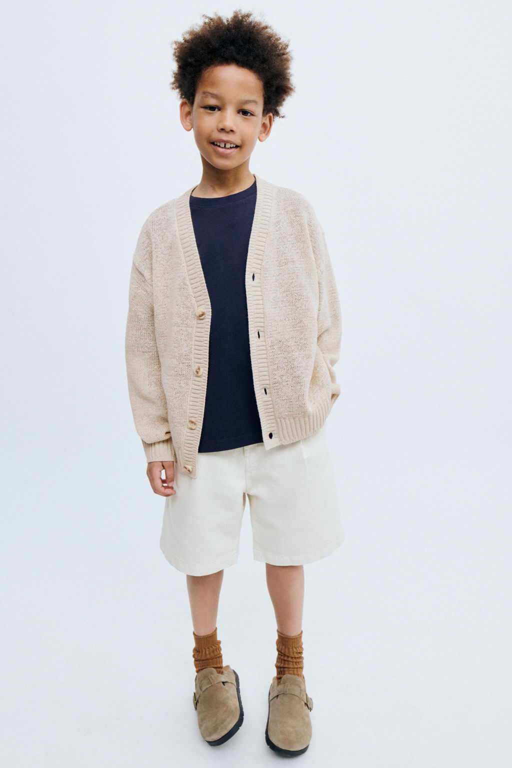 STORIESZ - BERMUDA DENIM PINZAS CON ALGOD?N Y LINO / Crudo - Zara фото 5