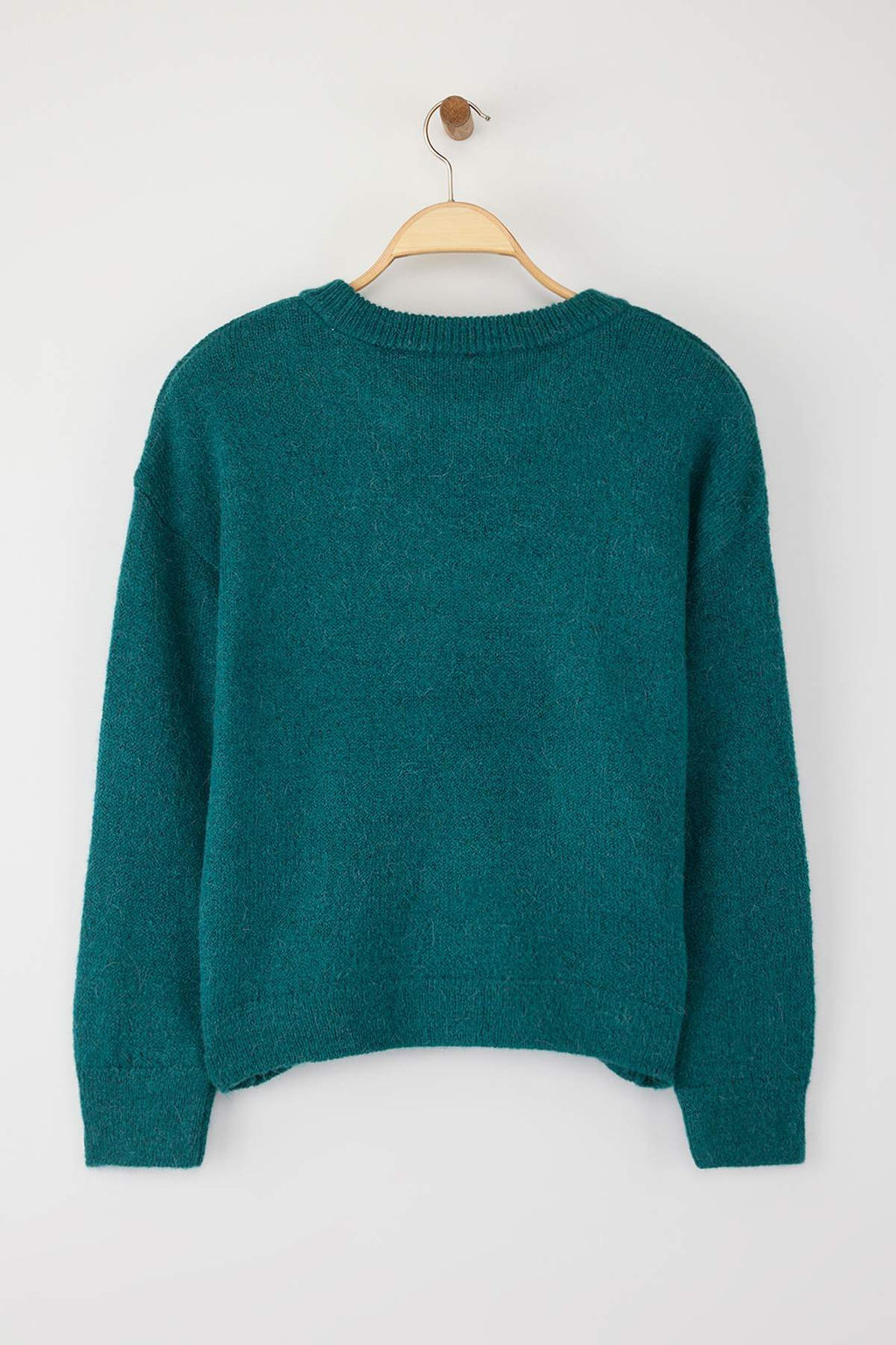 More Sustainable Lacivert Alpaka Yun Kar?s?ml? Triko Kazak|TWOAW26KZ00001 - Trendyolmilla фото 14