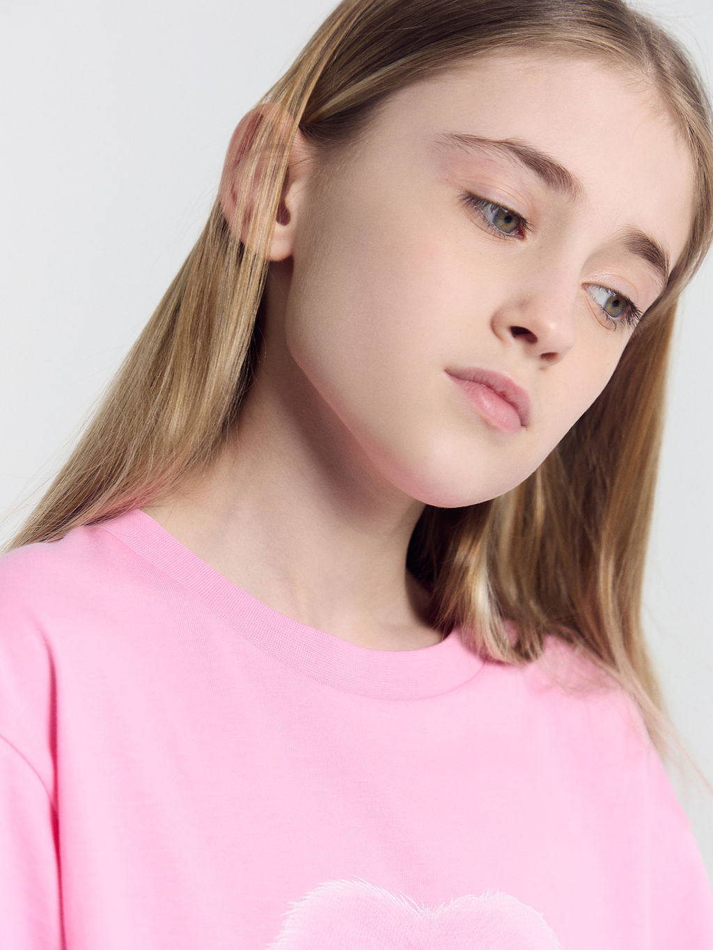 Футболка для девочек розовая с печатью - Mark formelle фото 7