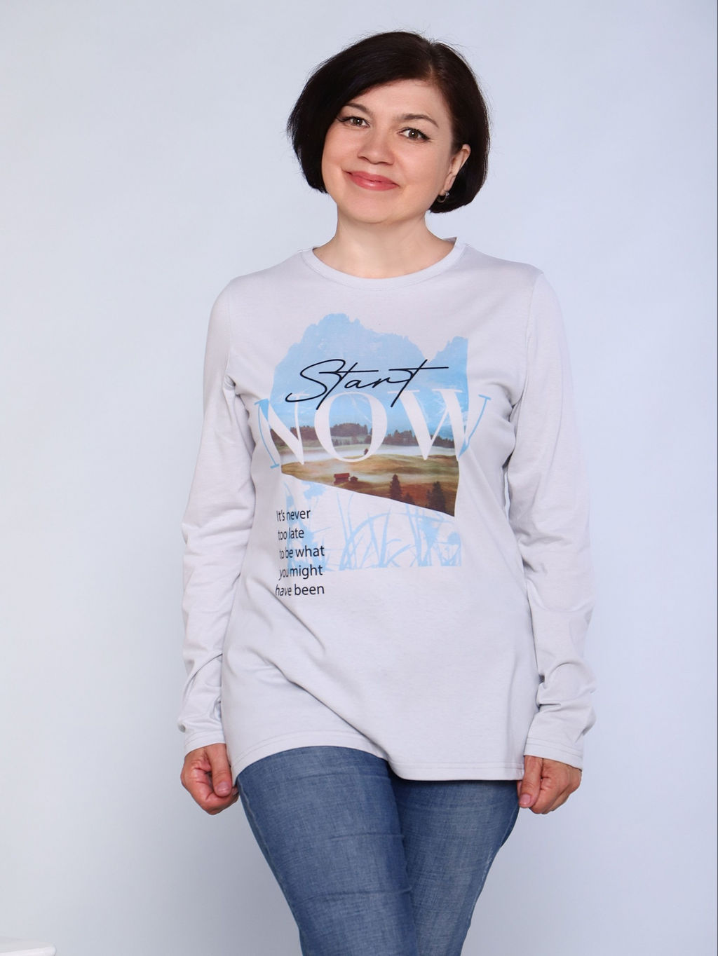 Б0743 Футболка женская дл - АстраТекстиль фото 3