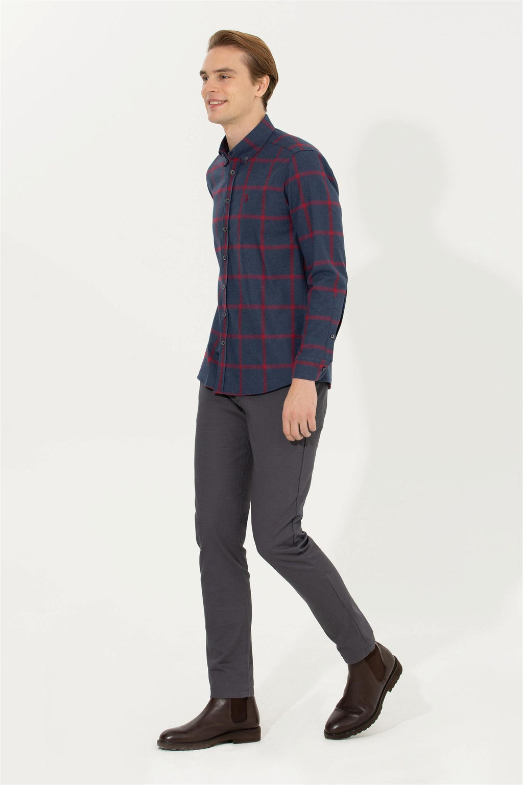 U. S. Polo Assn / Мужские антрацитовые брюки чинос - U.s. polo assn фото 10