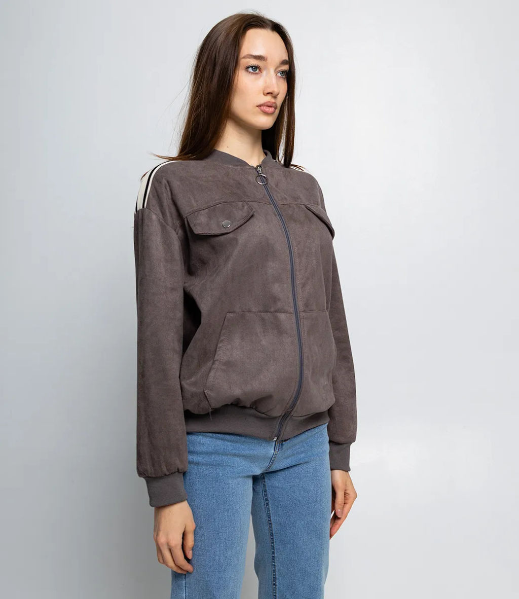 Бомбер #КТ7001 (4), серый