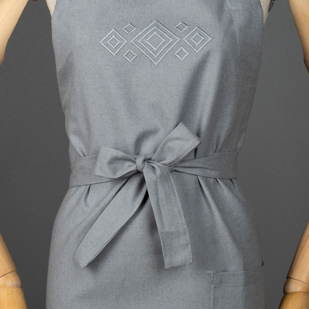 24С39-ШР/039/в/с.уп. Фартук 90*65 Ромб-2 цв. 1872 рис. 156 сине-бирюзовый - Текс-дизайн фото 5