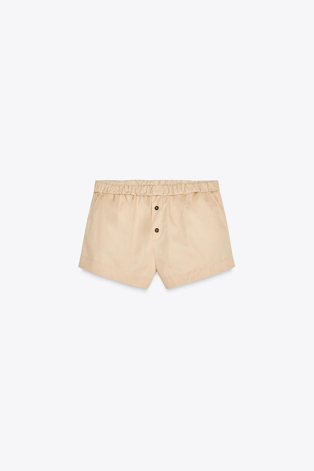 TURN-UP WAIST MINI SHORTS - Zara фото 5