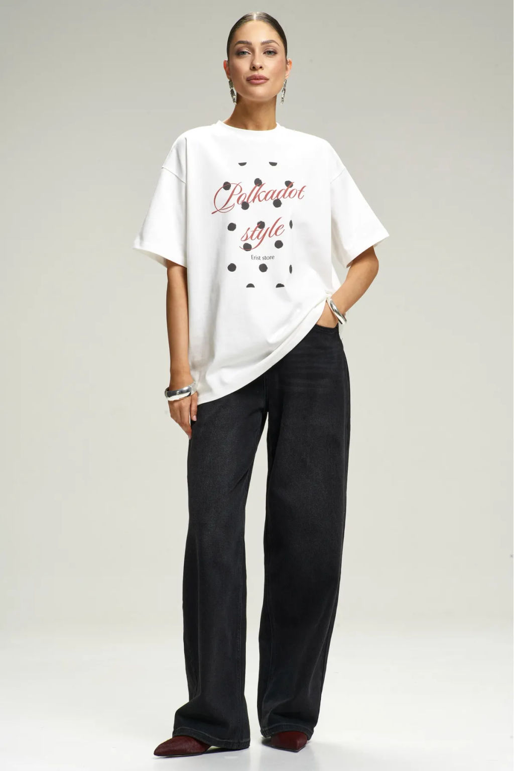 Джинсы RELAXED Washed Black