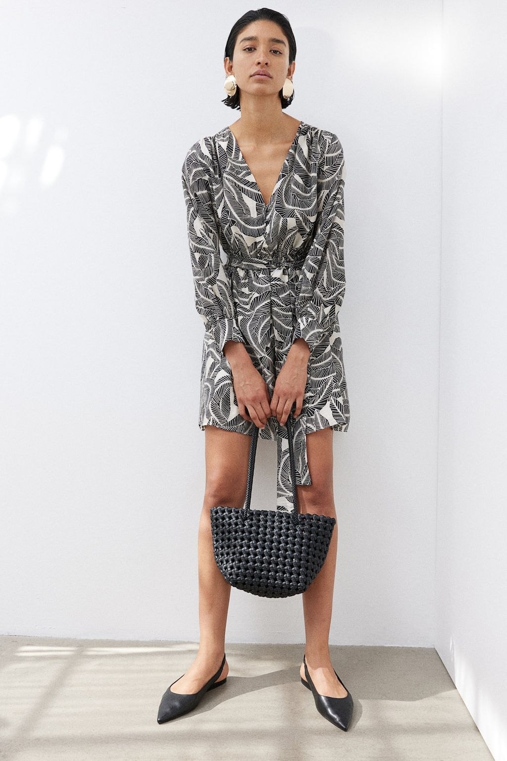 Vestido con cinturon de anudar
