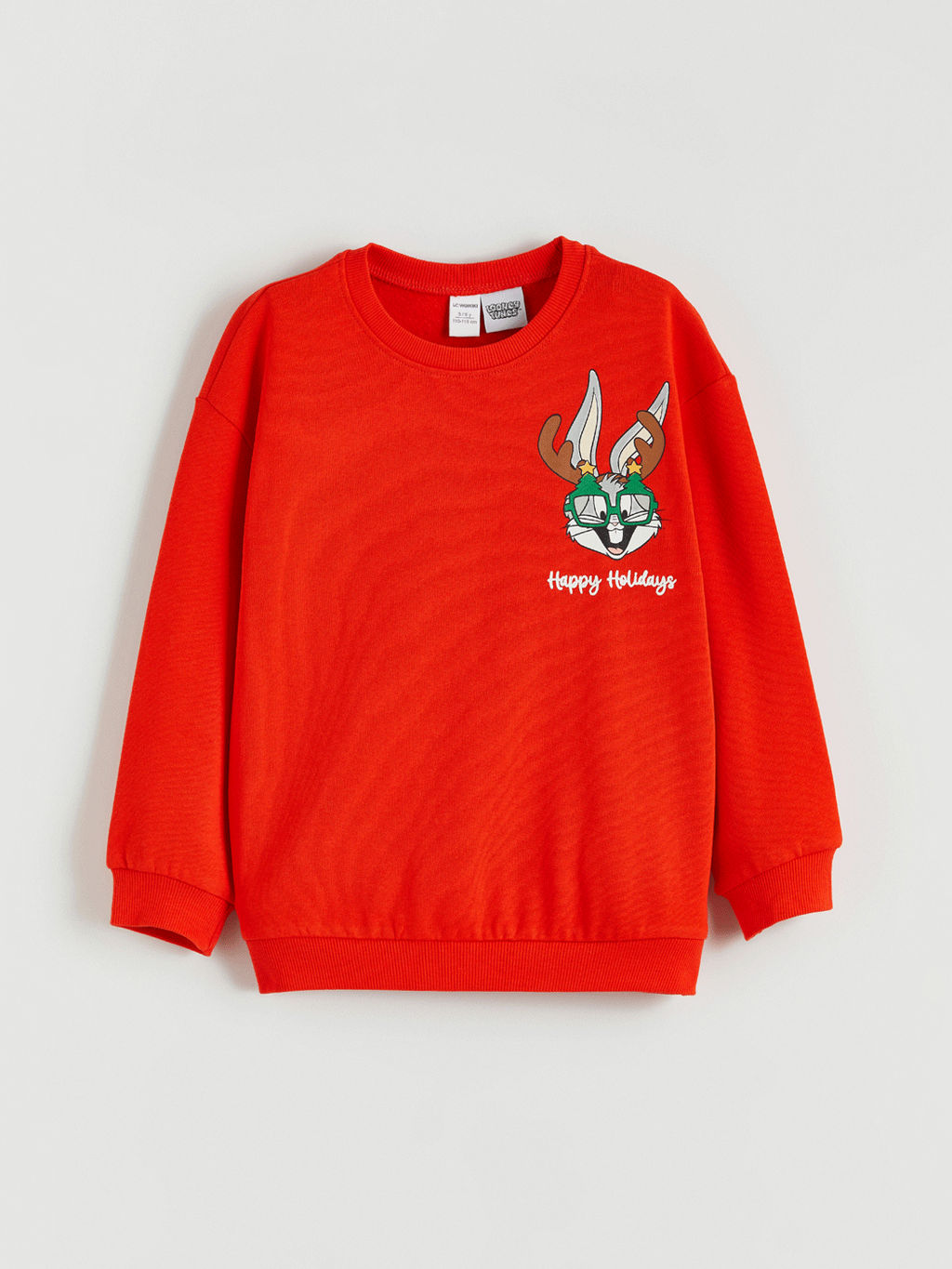 Looney Tunes Bask?l? Erkek ?ocuk Kal?n Sweatshirt