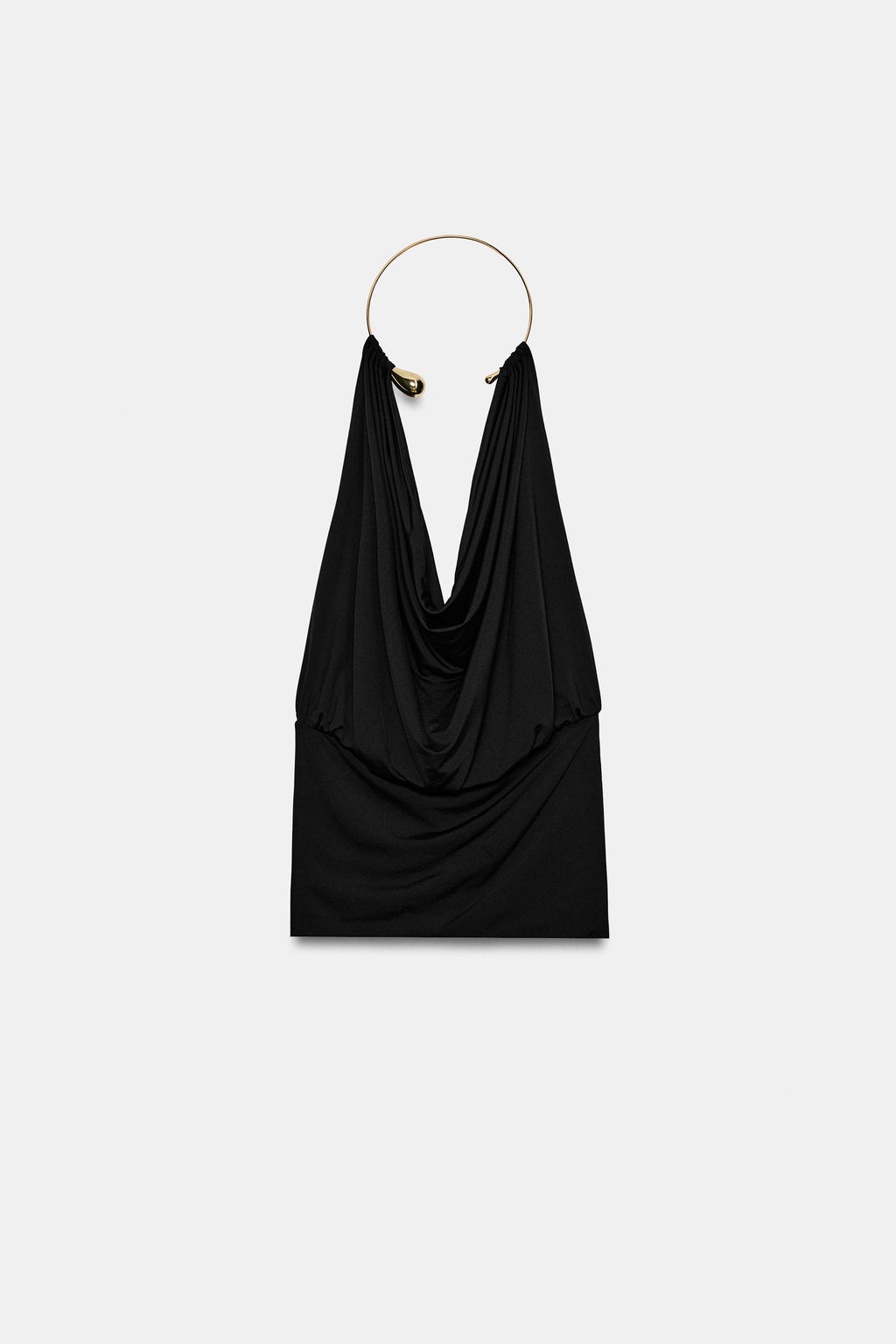 TOP POLIAMIDA CHOKER / Negro - Zara фото 5